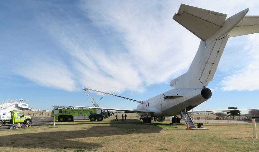 One of the center's 727s trainers.