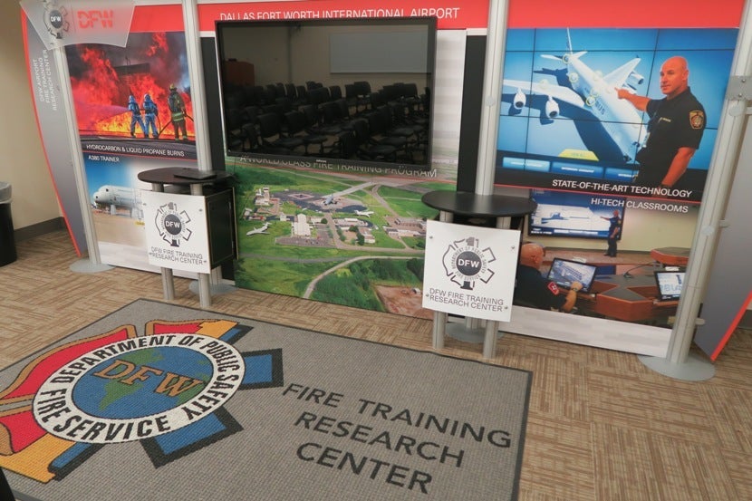 Interactive training board at DFW FTRC.