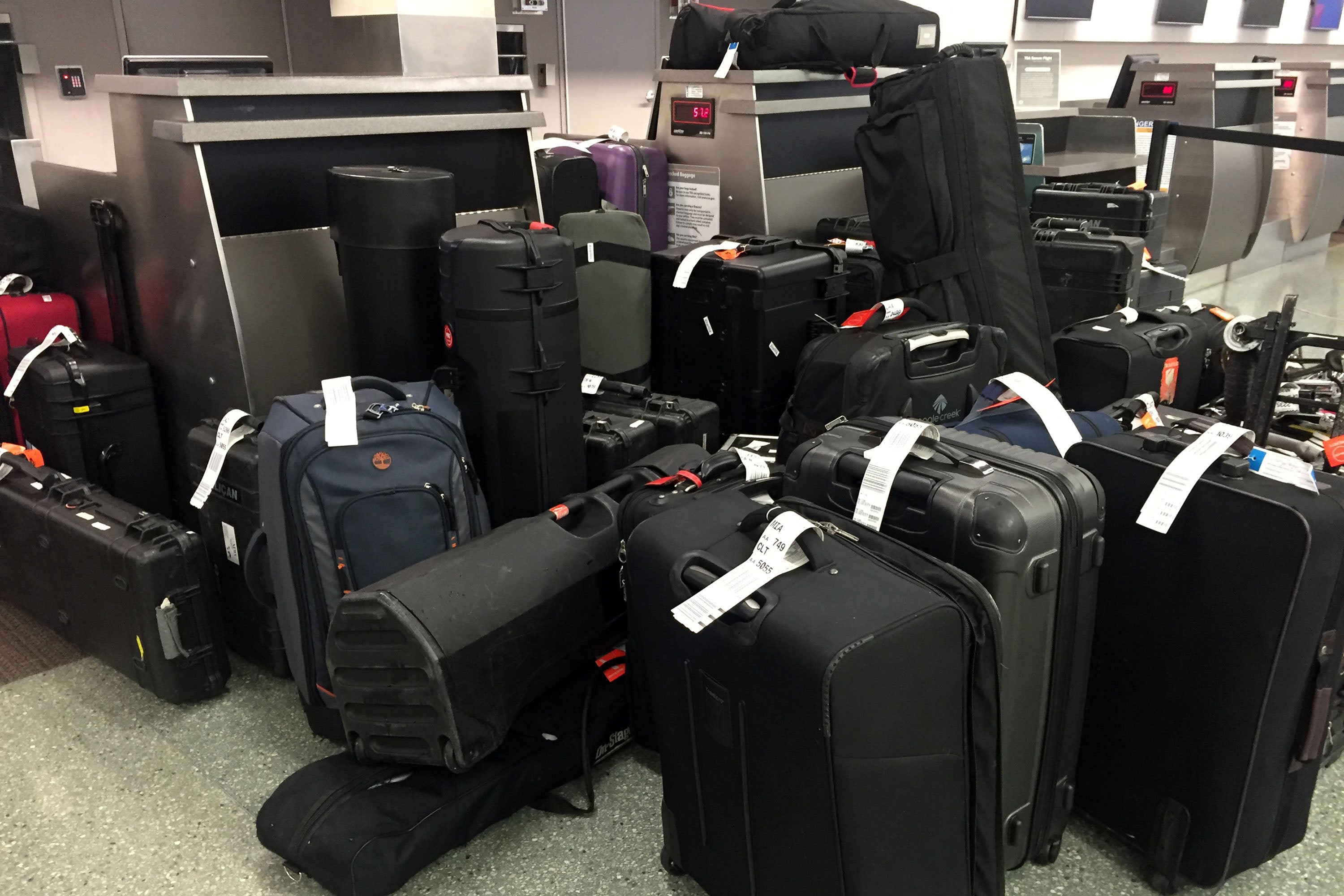 A lot of media baggage in Pelican cases leaving Iowa after the election. Image courtesy of the author.