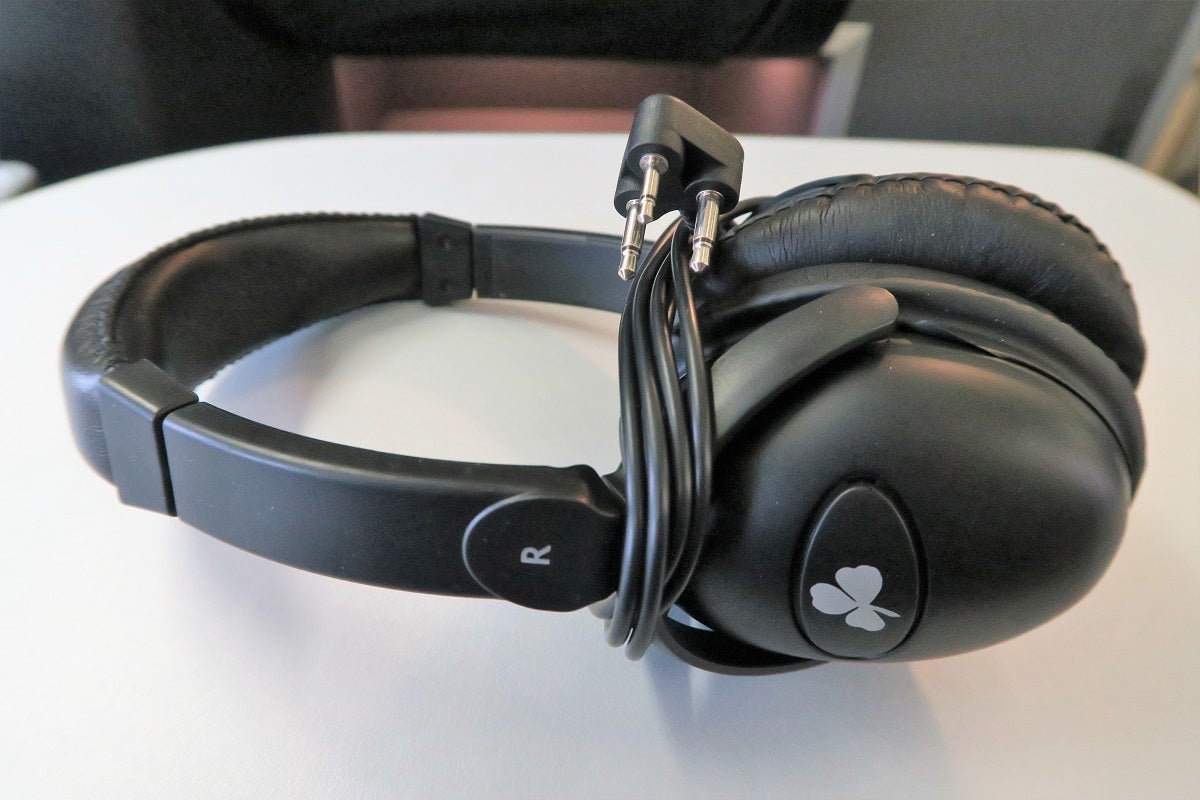 Aer Lingus provided a decent set of headphones for the journey.