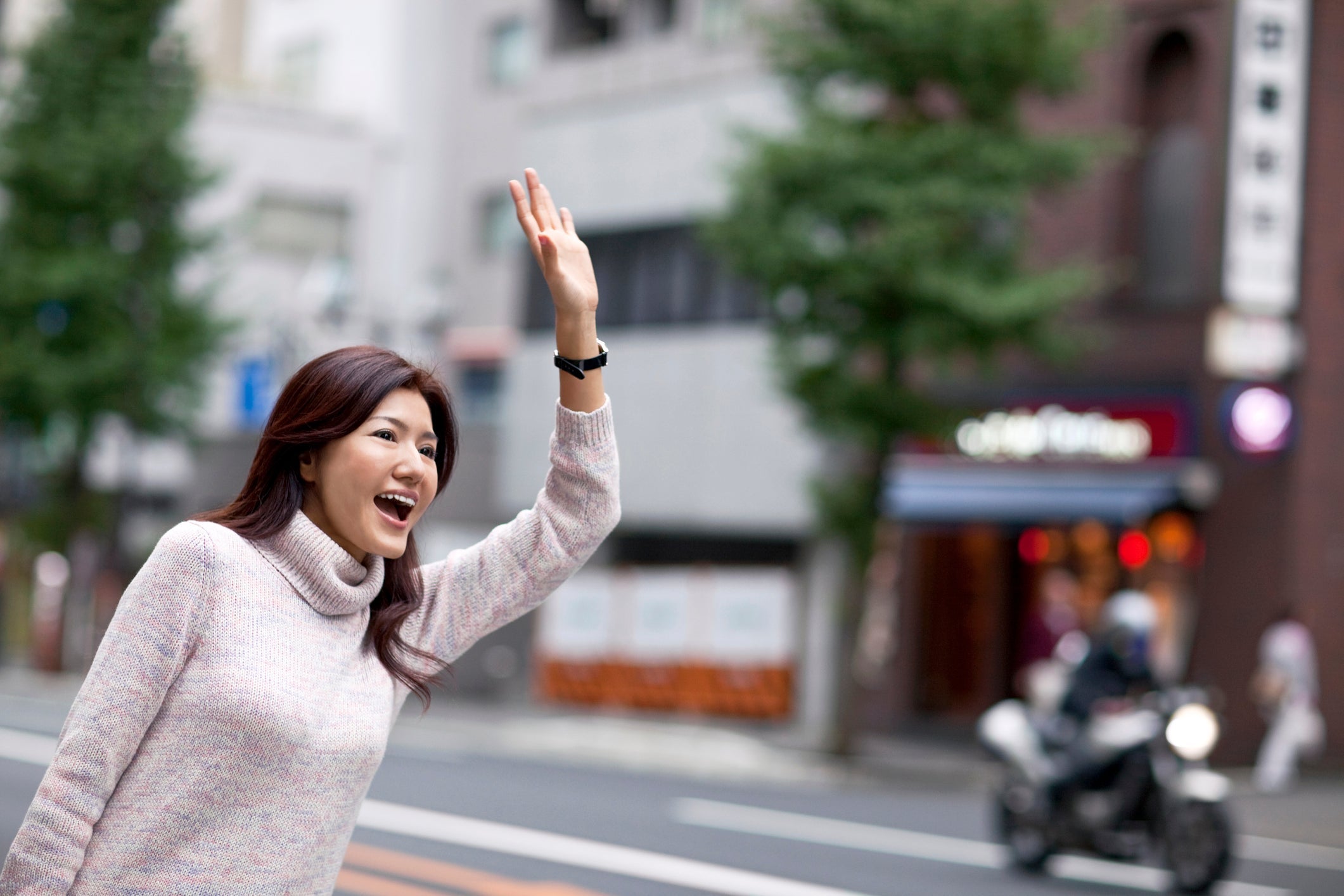 Hailing the cab is the easy part. It's what happens once you're inside that can get tricky. Image courtesy of elkor via Getty Images.