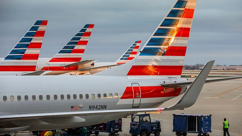 American Airlines Planes at O'Hare