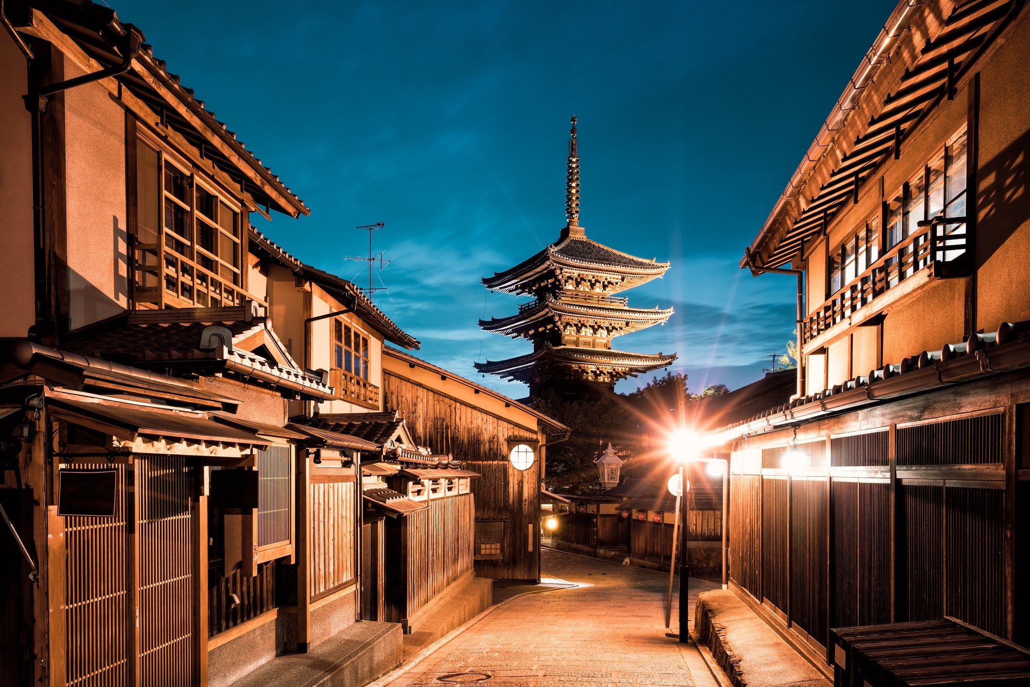You may get to spend time inside a Buddhist temple as well as admiring it from outside in Kyoto. Image courtesy of JaCZhou 2015 via Getty Images.