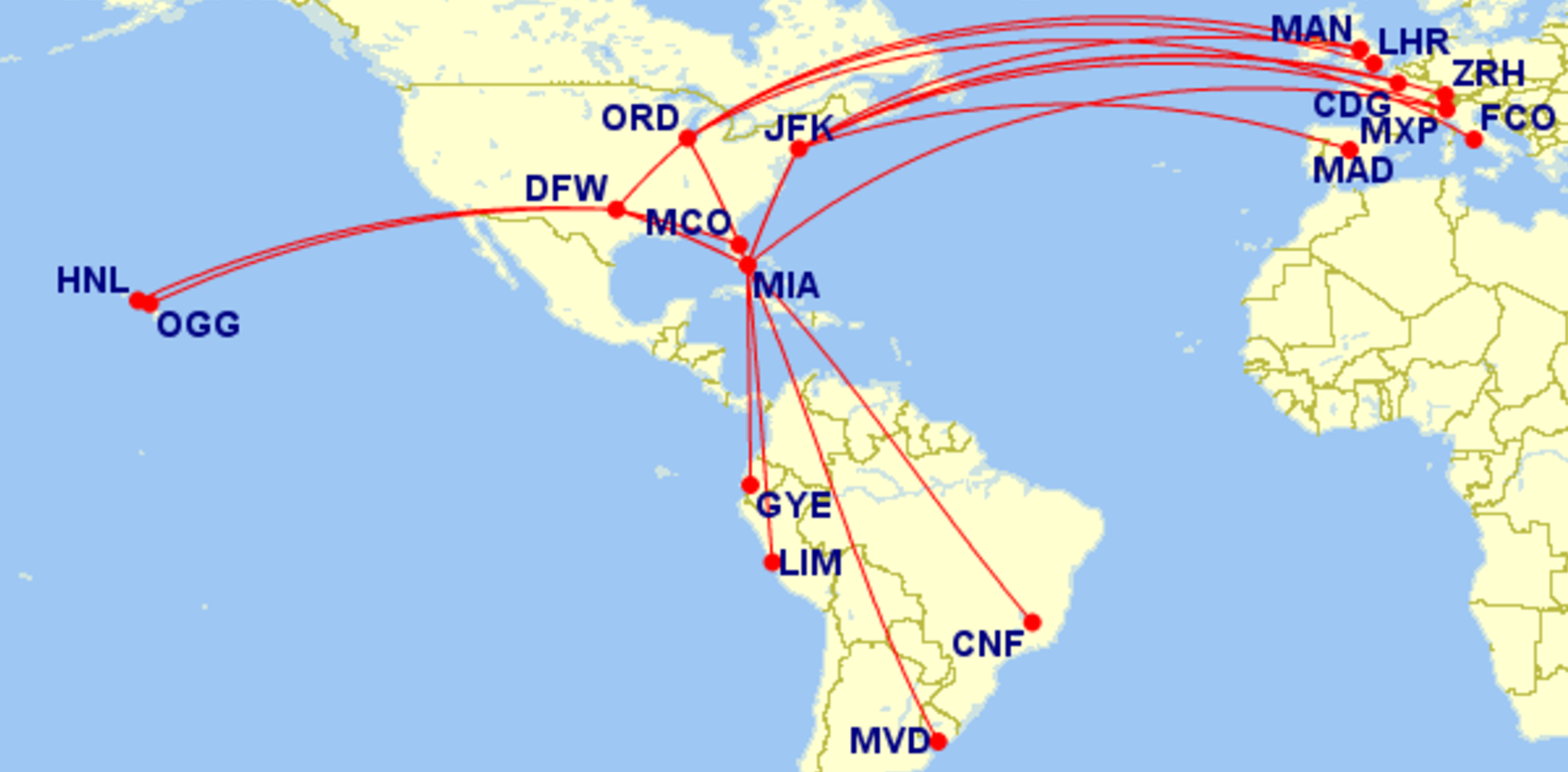 767 routes