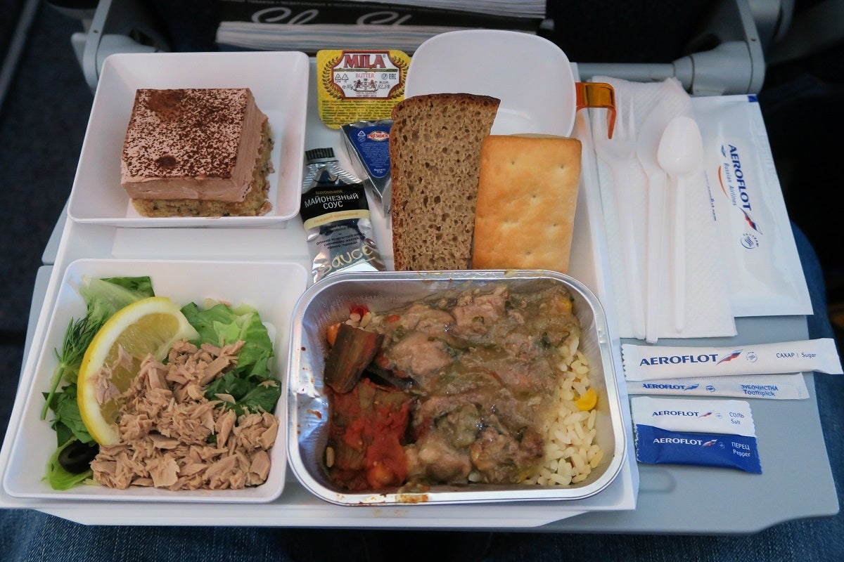 Aeroflot 77W SVO-JFK first lunch