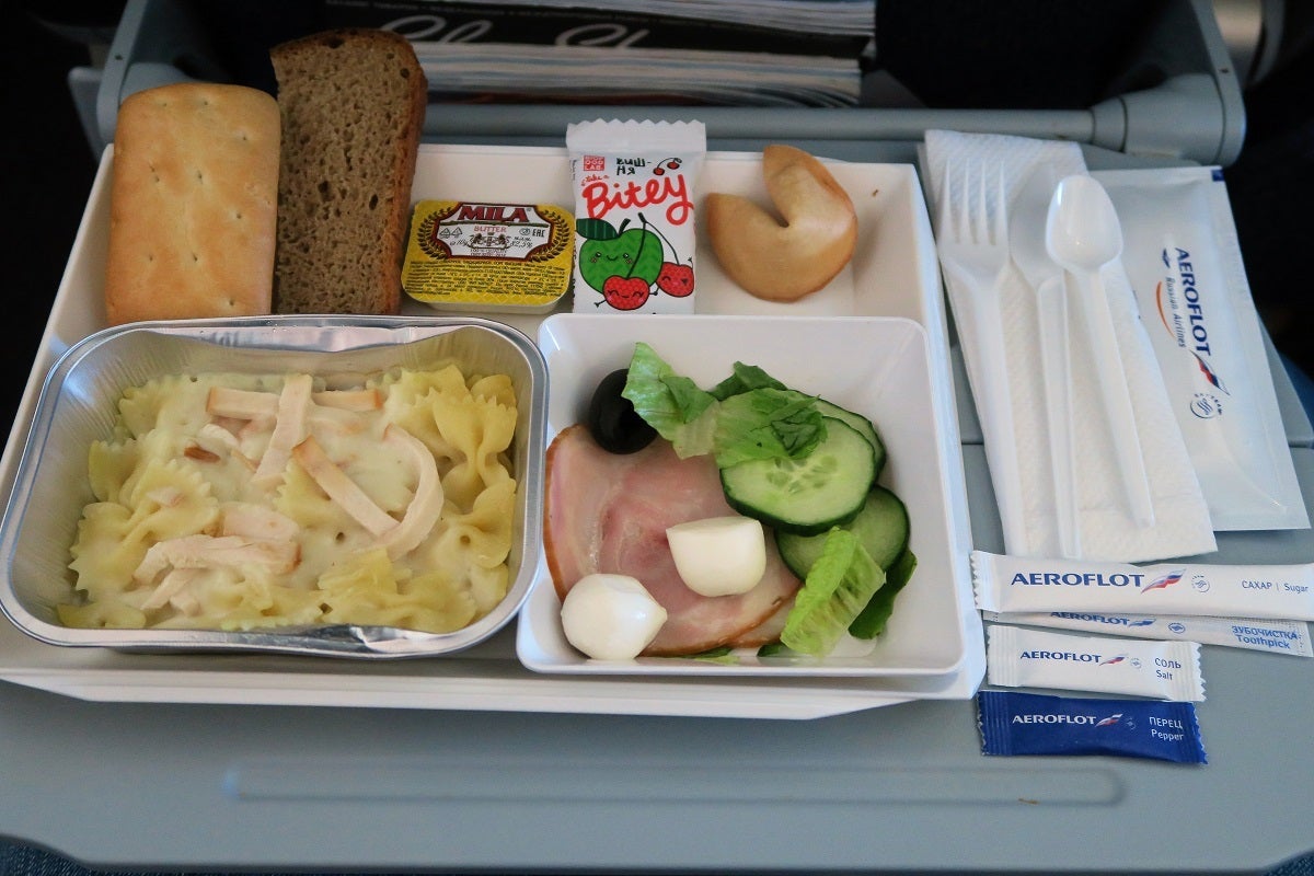 Aeroflot 77W SVO-JFK second lunch