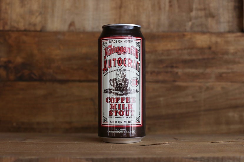 Two of Rhode Island's classic liquid flavors, together at last! Image courtesy of Narragansett Beer.