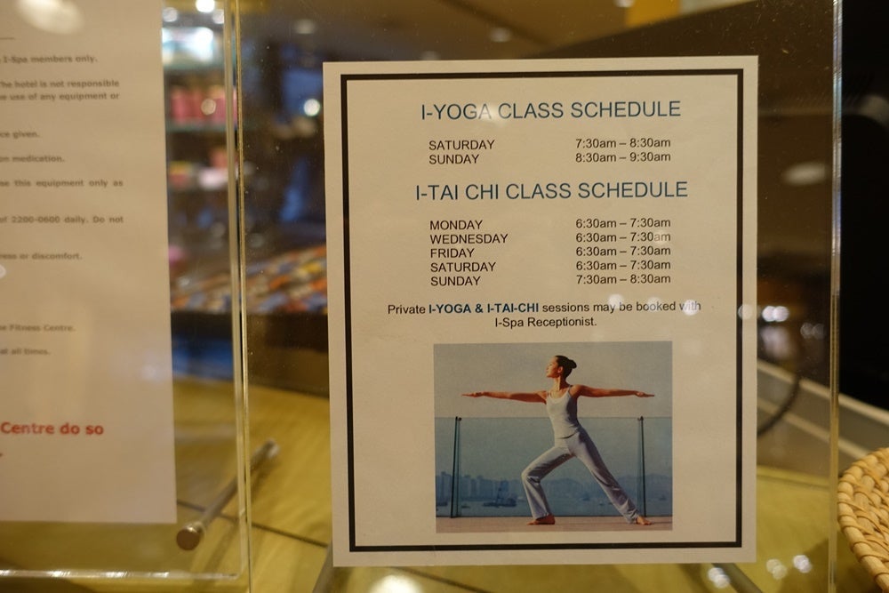 The class schedule.