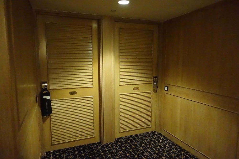 The hallway and door to my room.