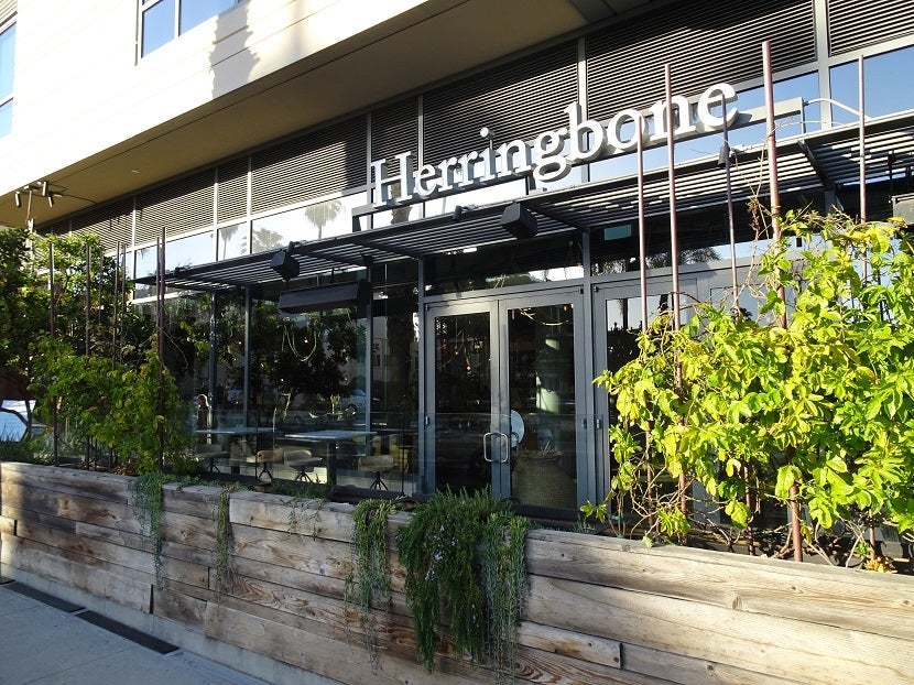 Herringbone restaurant in Santa Monica, California.