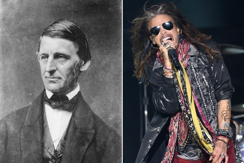 What do Emerson and Tyler have in common? Only the greatest travel quote of all time — well, sort of. Images courtesy of Historical and C Flanigan via Getty Images.