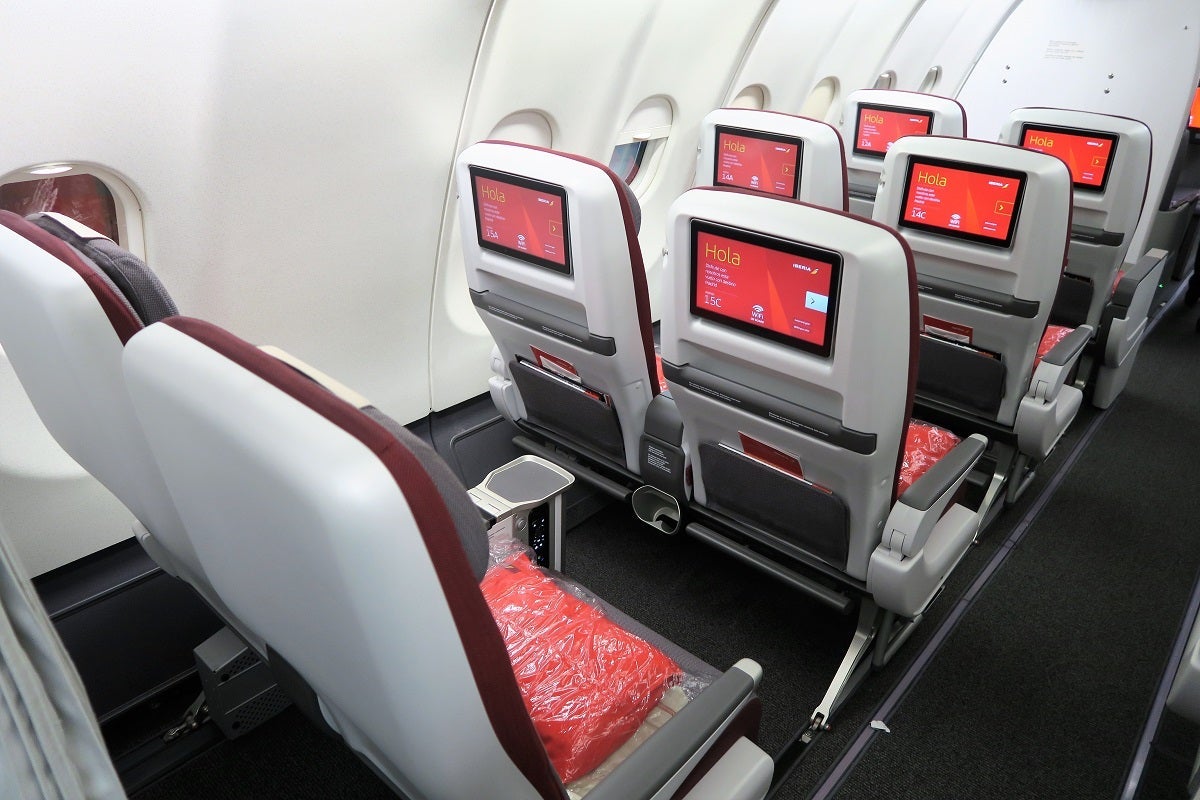 Iberia A340-600 Premium Economy back row