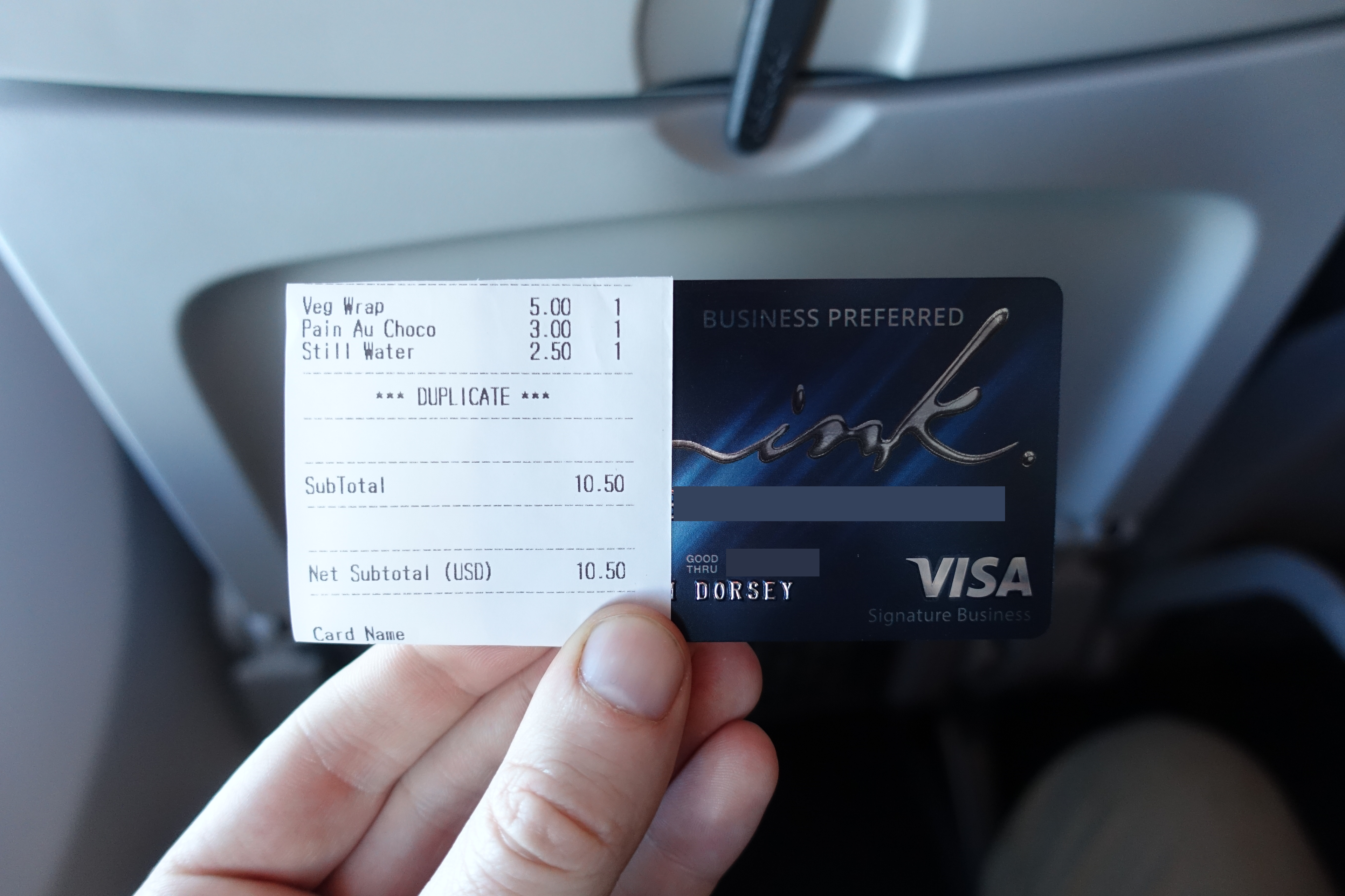 Ink Norwegian Receipt