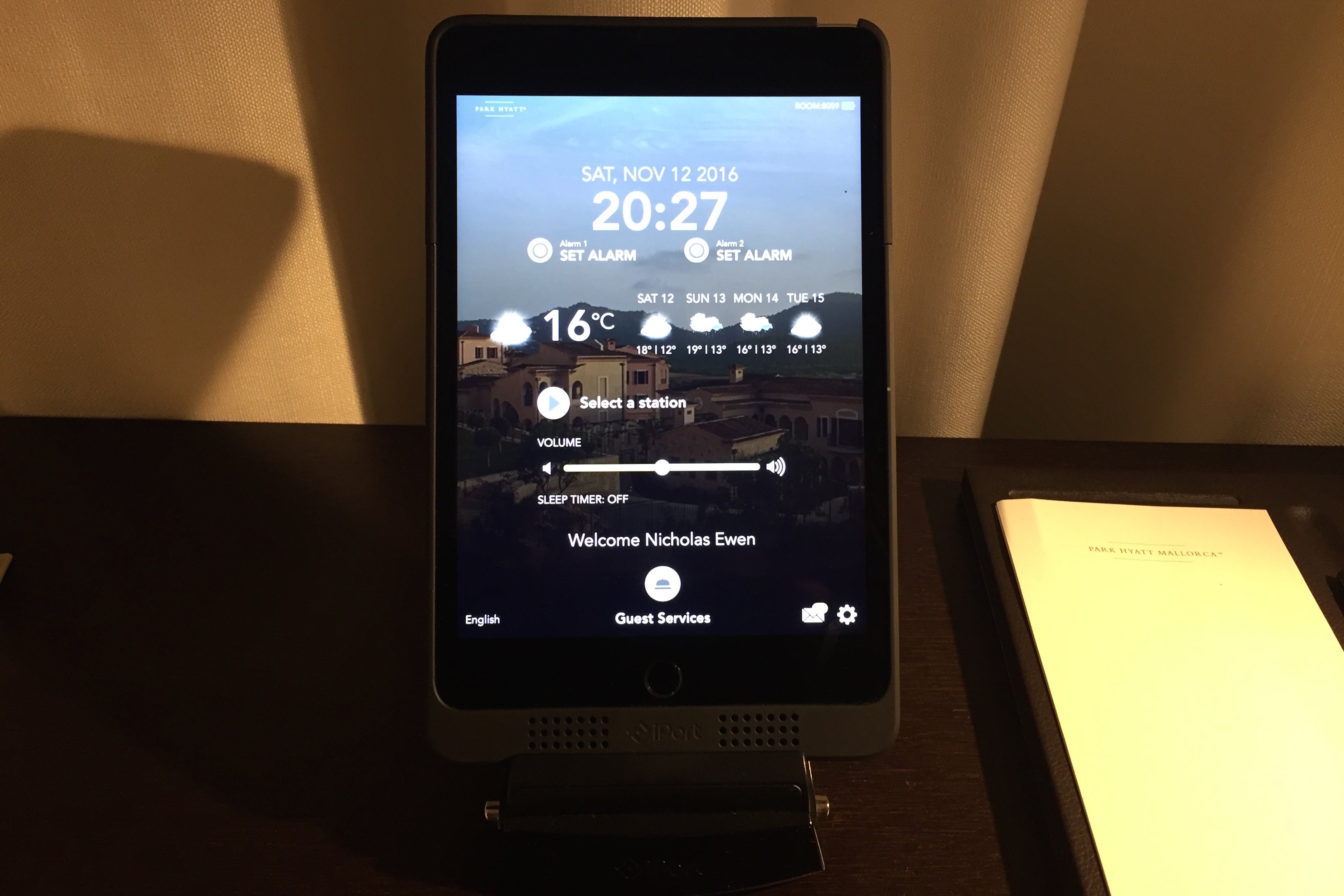 Park Hyatt Mallorca tablet