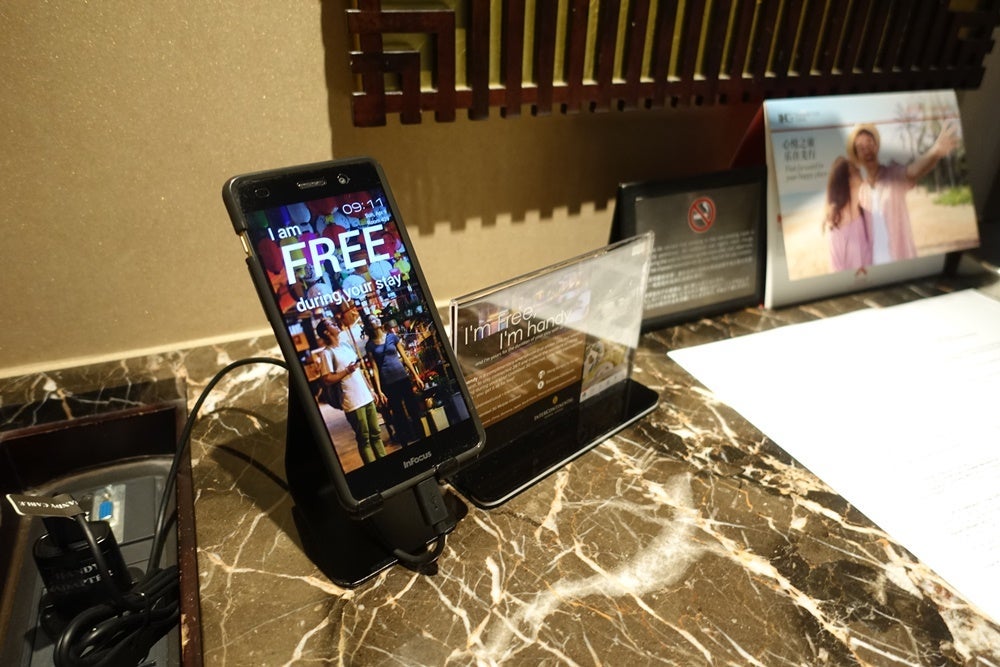 The free phone I used as a hotspot.