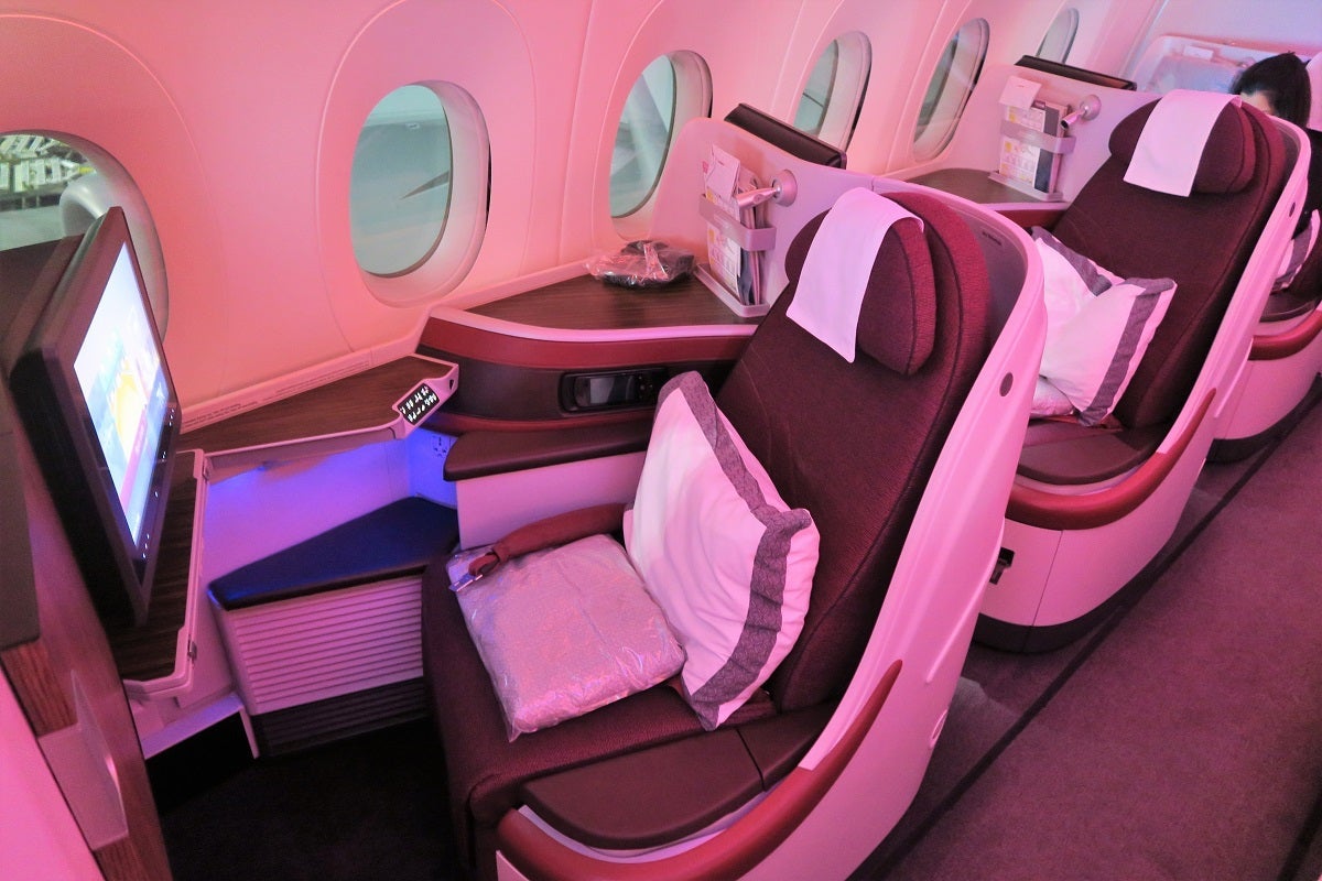 Qatar's A350 business class product is top-notch. The 777: not as great of a hard product.