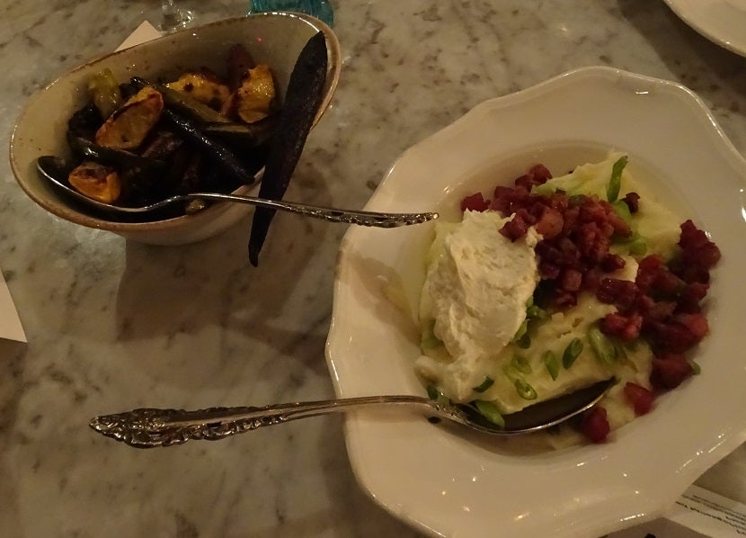 Death by Potatoes and life-giving roasted vegetables.