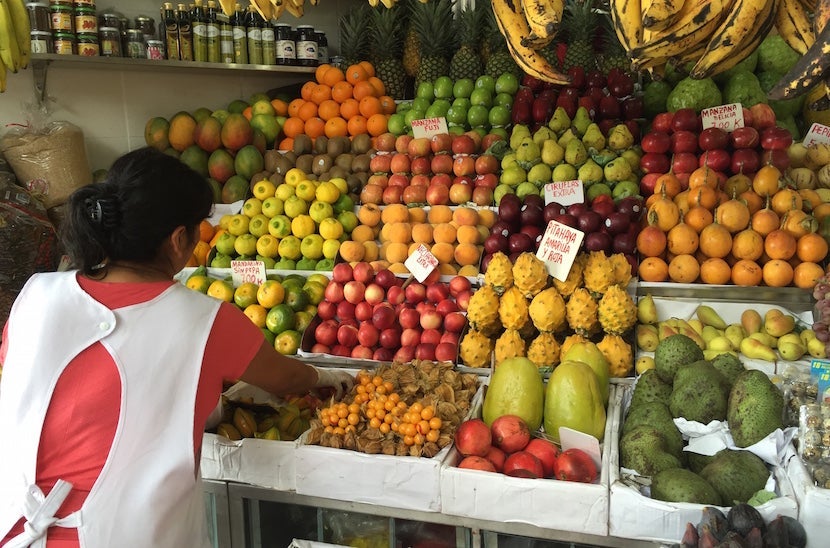 Image of Surquillo Market by the author.
