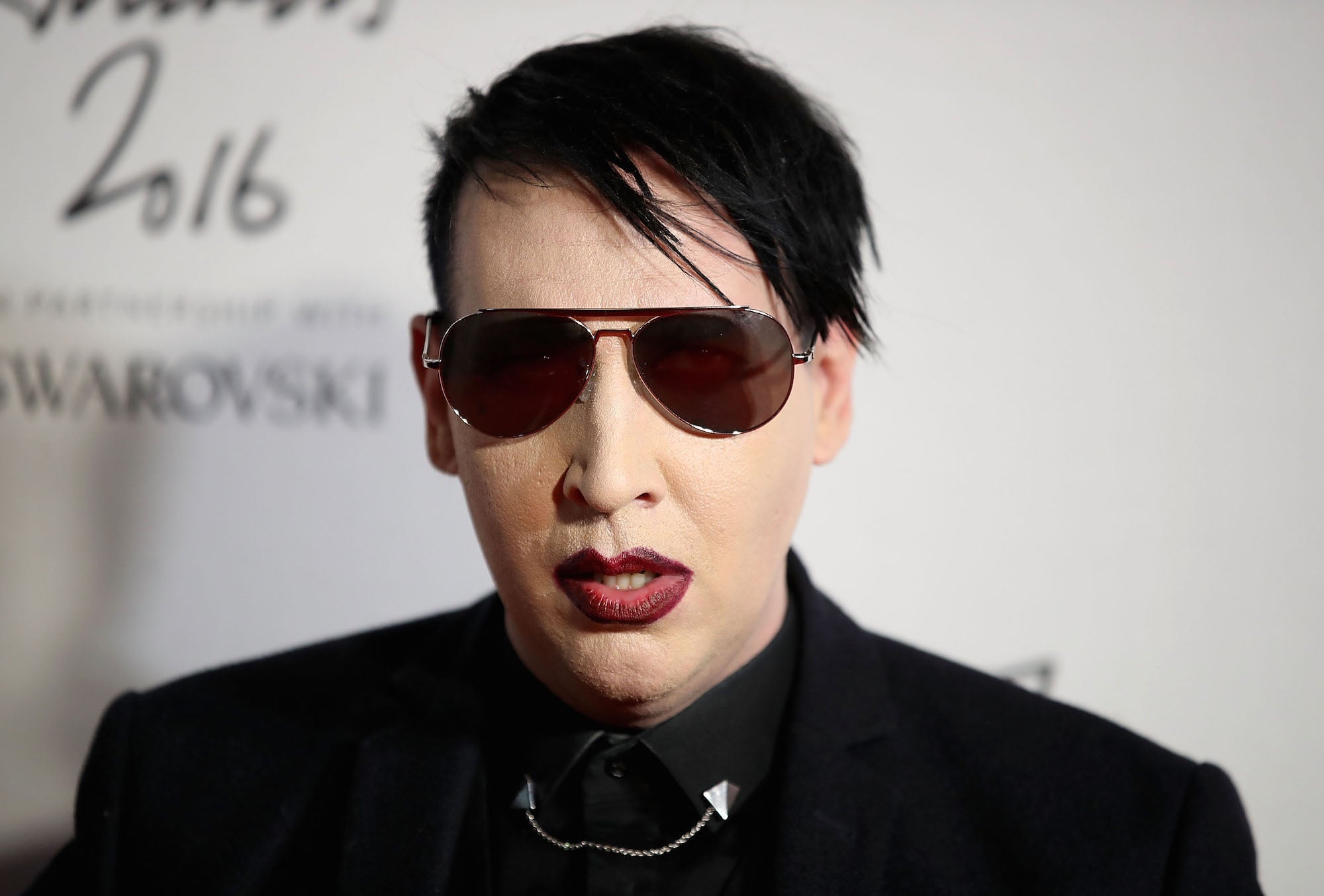 Hair dye stains were just one of the issues that led to more than $25,000 in damages at a Sheraton in Poughkeepsie for Marilyn Manson. Image courtesy of Mike Marsland/Mike Marsland/WireImage via Getty Images.
