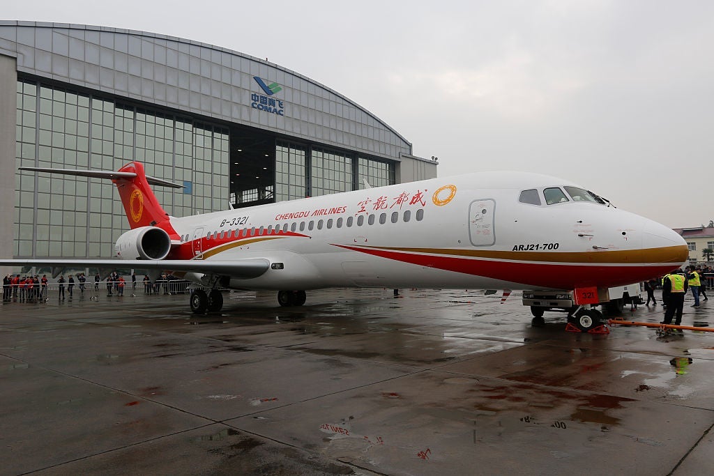 The COMAC ARJ 21 -- credit Visual China Group (VCG) / Getty Images