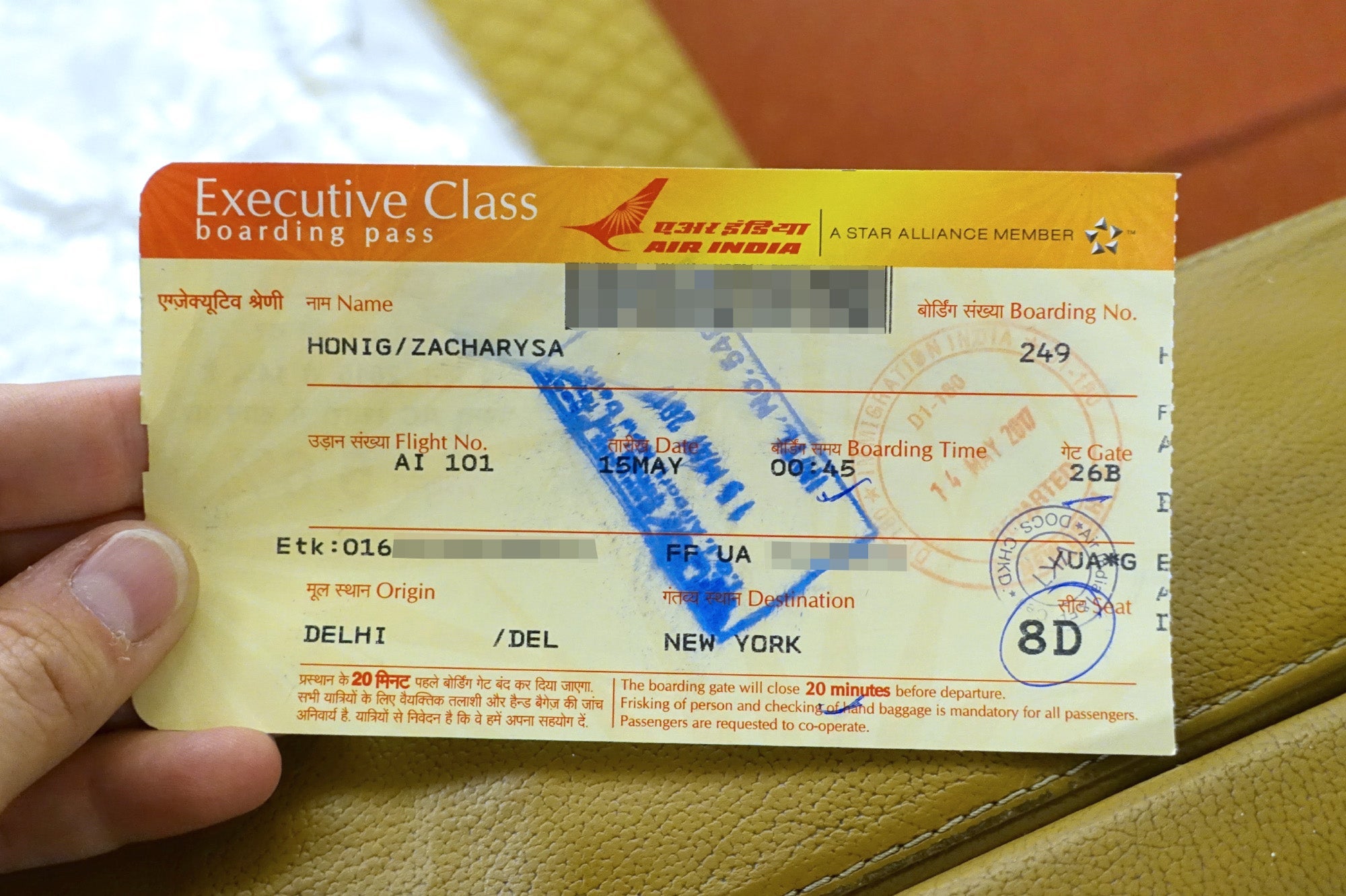 Air India 777-300ER Business Class Review