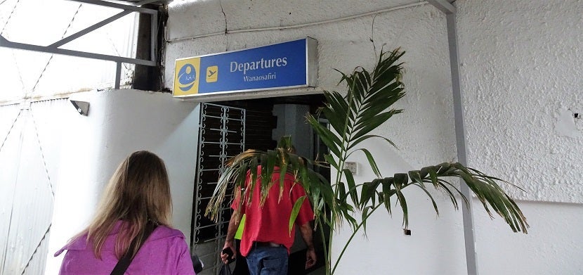 The actual departures terminal is not quite as nice.
