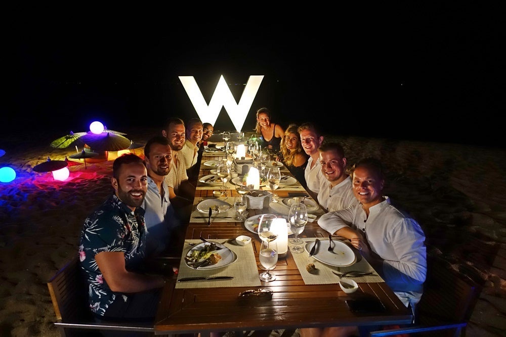 Our group at dinner.