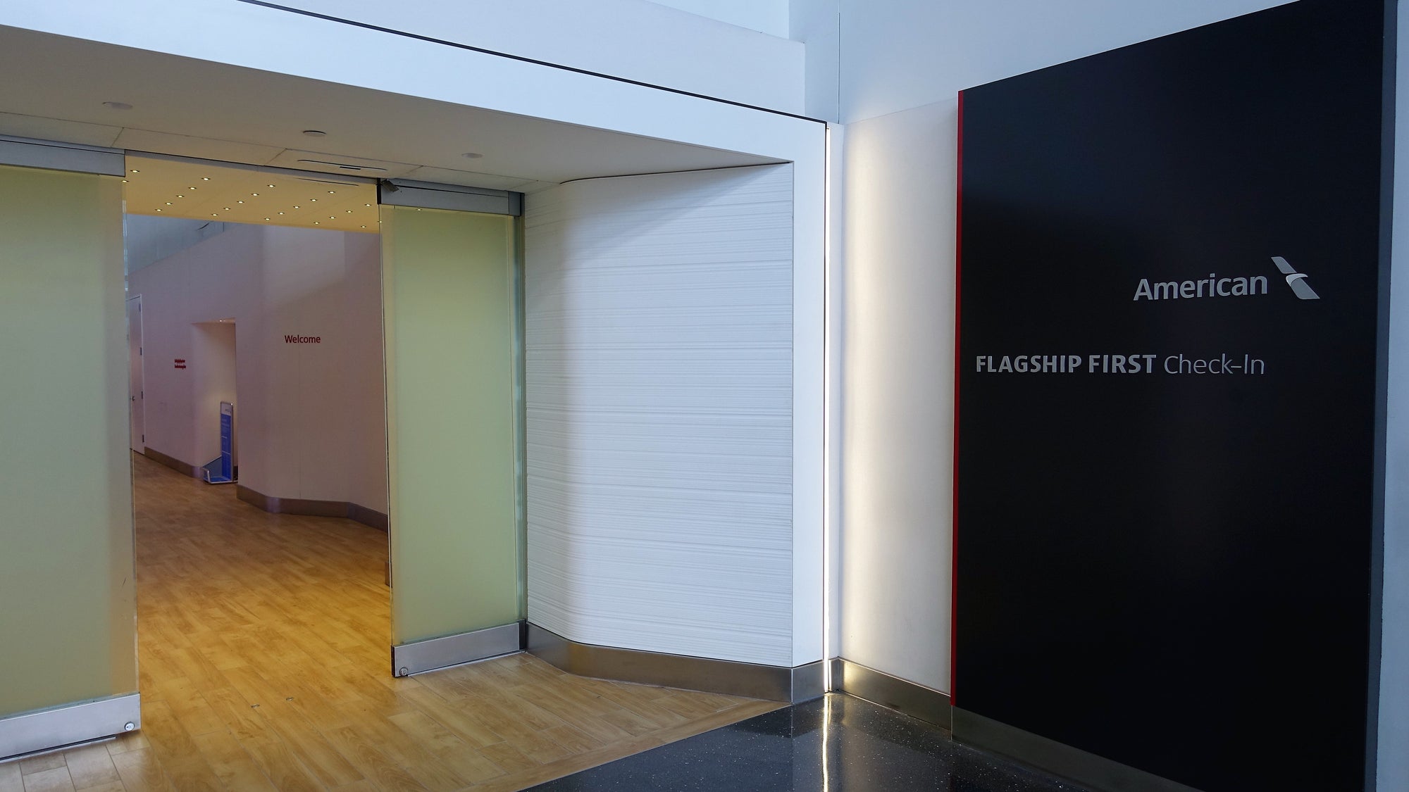 Flagship First Check-In entrance JFK