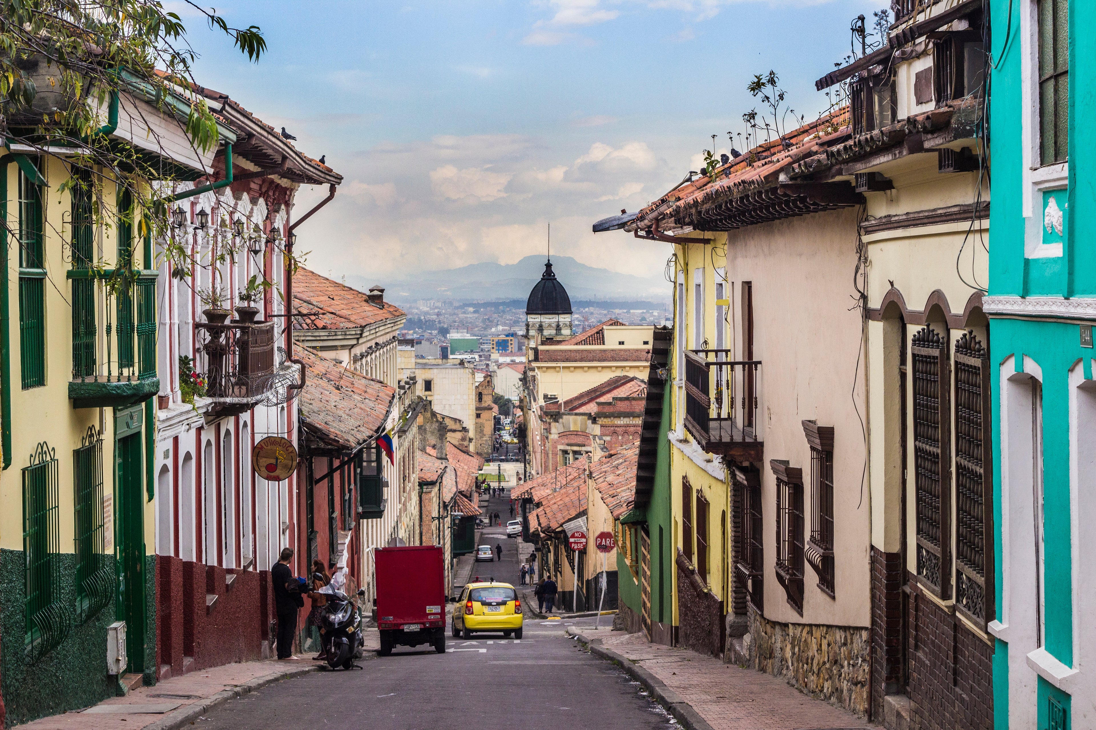 Road Amidst Houses