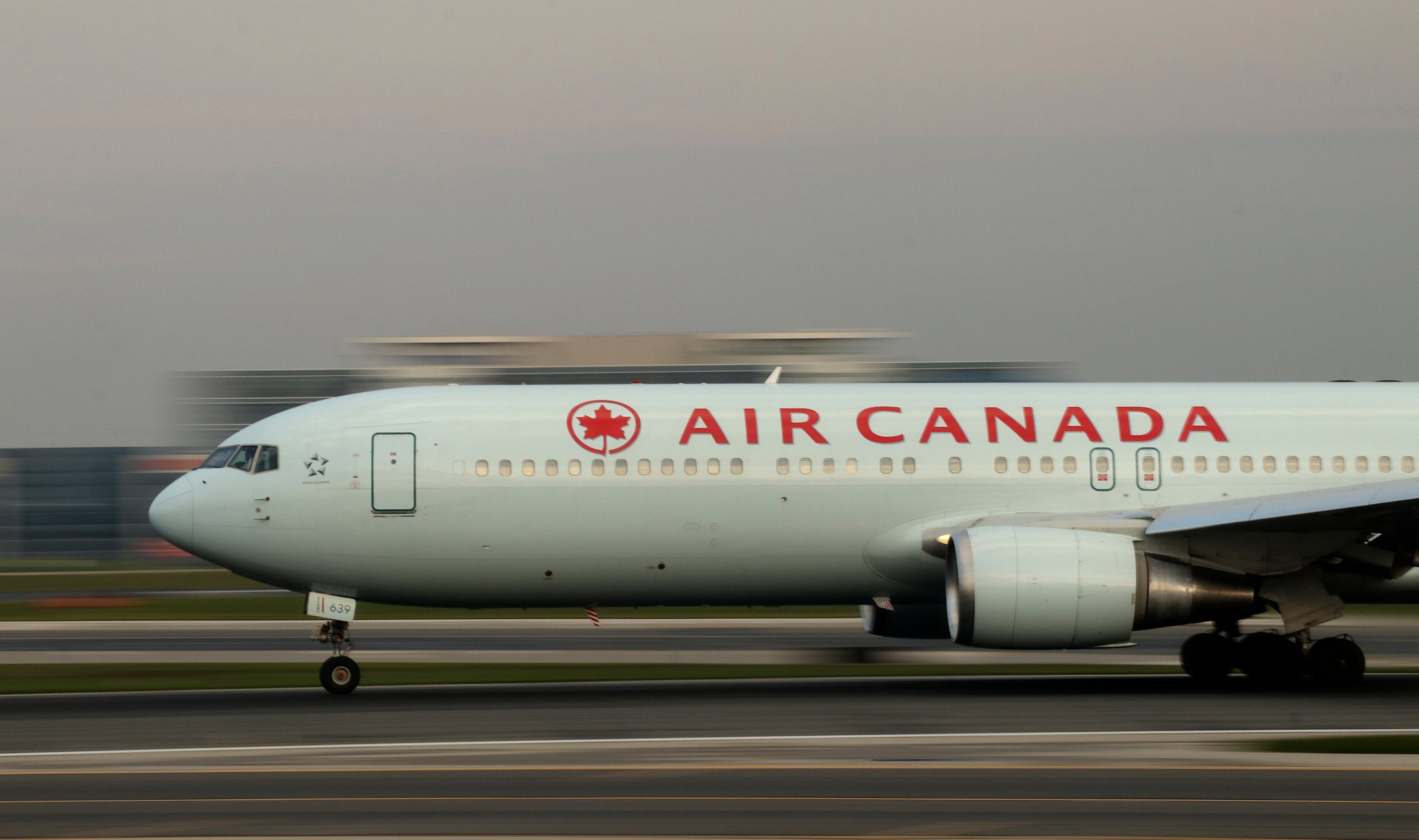TORONTO - MAY 13: An Air Canada airplane takes off at Toronto Pearson International Airport in Toronto, Canada on May 13, 2017. (Photo by Gary Hershorn/Getty Images)
