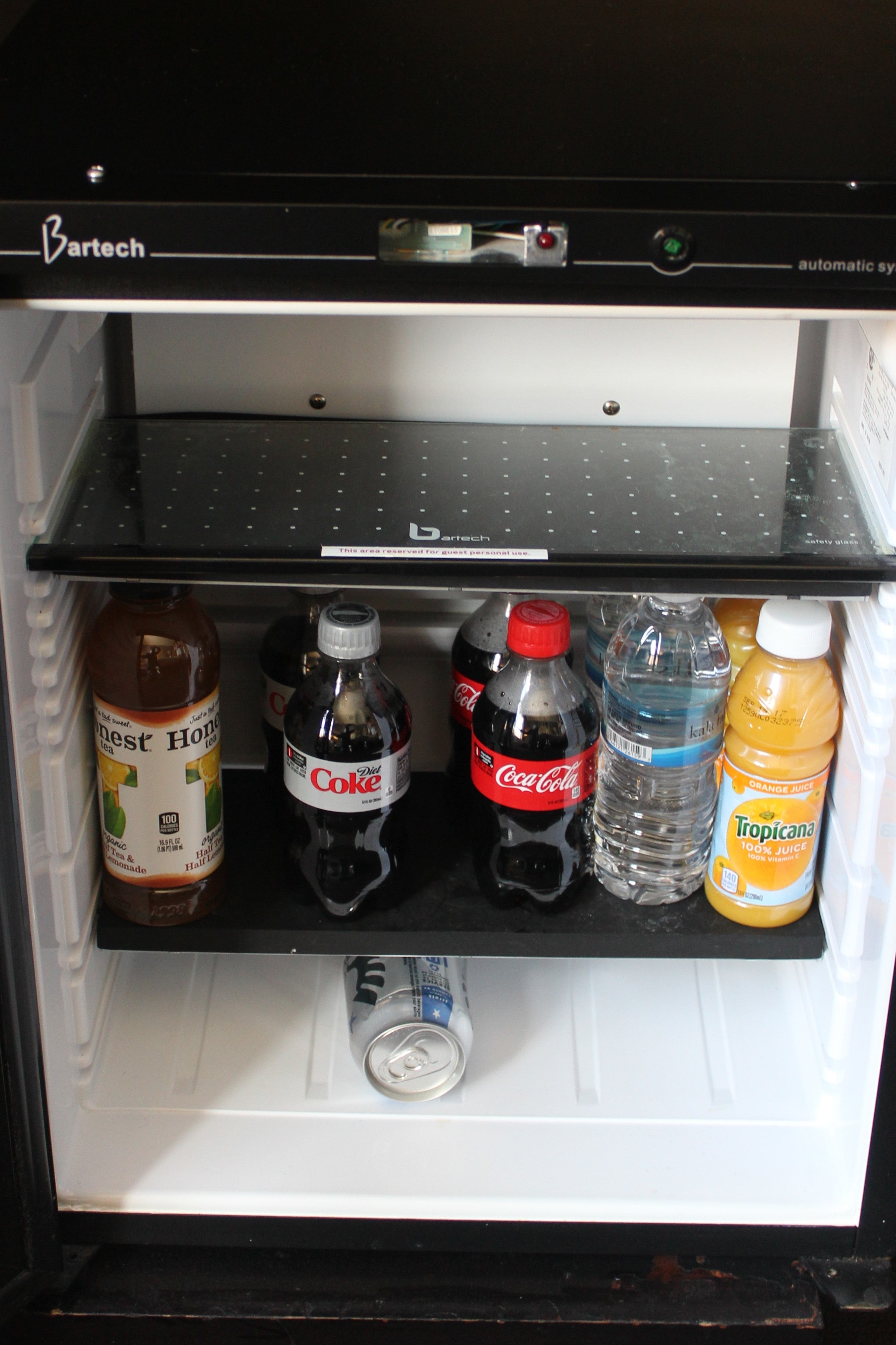 Even paid items were scarce. One lone can of beer was the only cold alcoholic beverage available.
