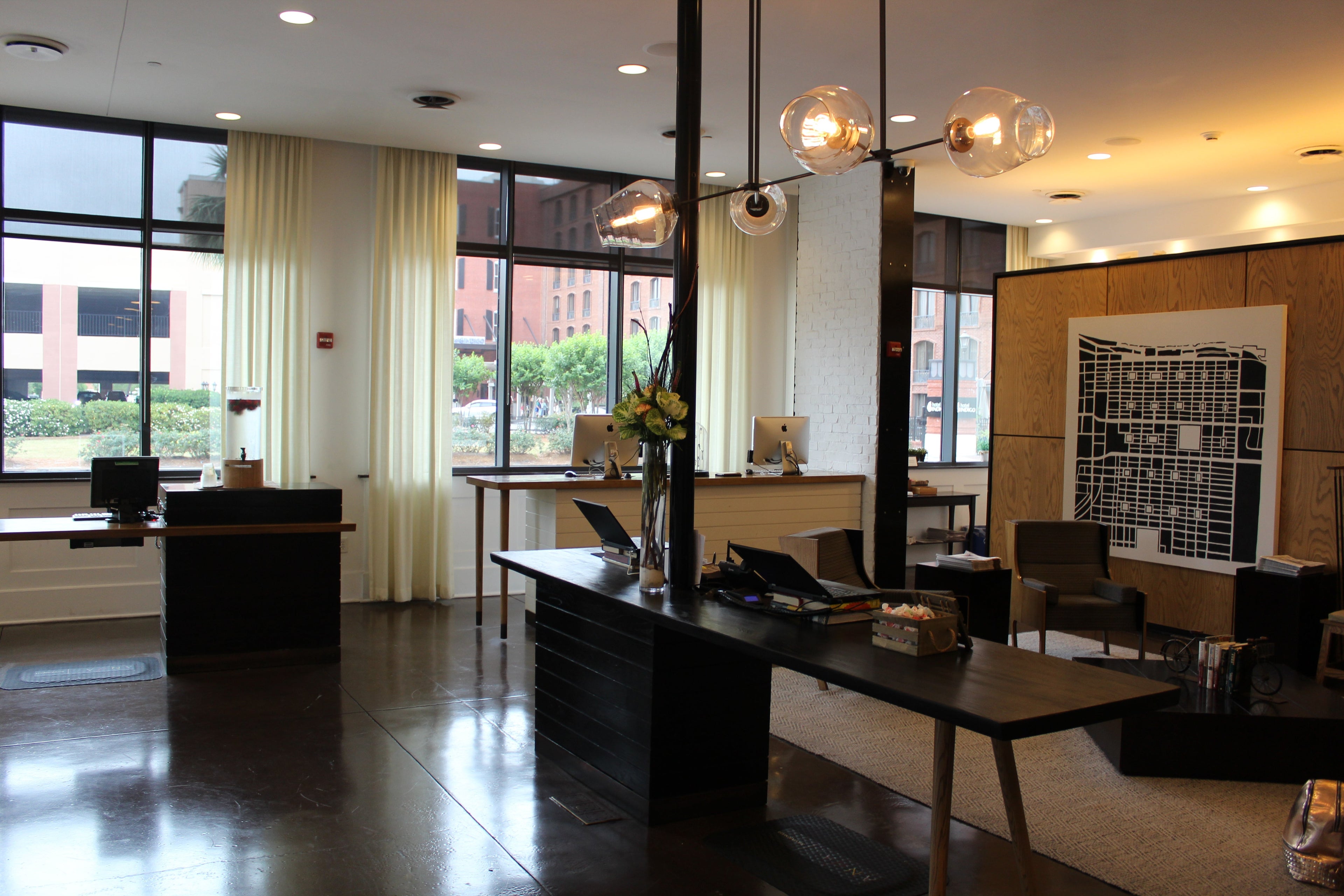 The lobby at the Andaz was very simple, featuring quintessential southern accents.