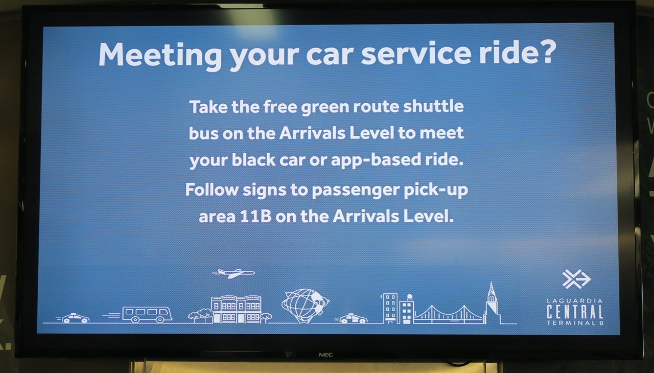 LGA Uber Instructions in terminal