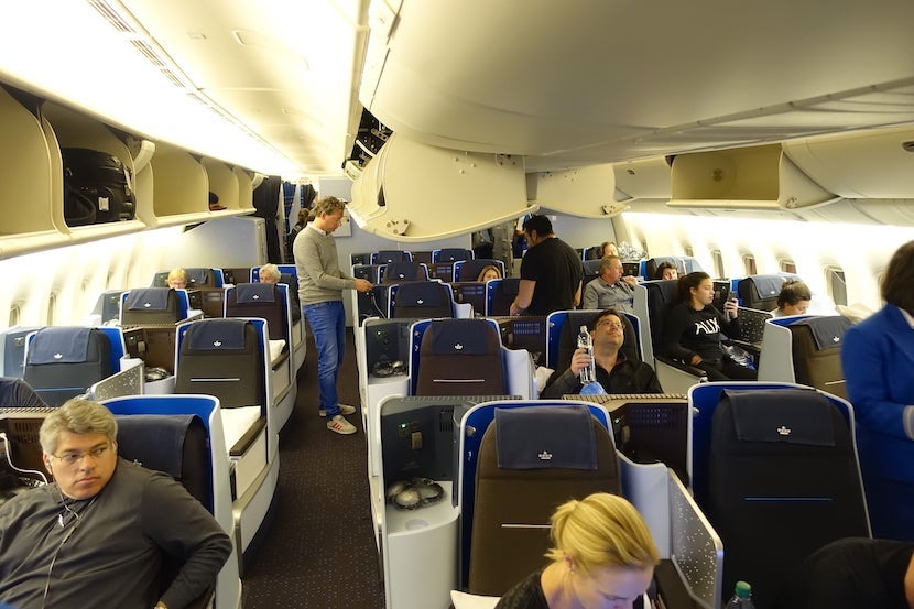 A shot of the main business cabin.