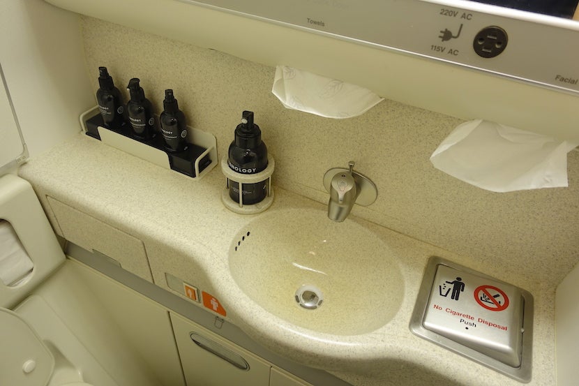 Zenology products in the lavs.