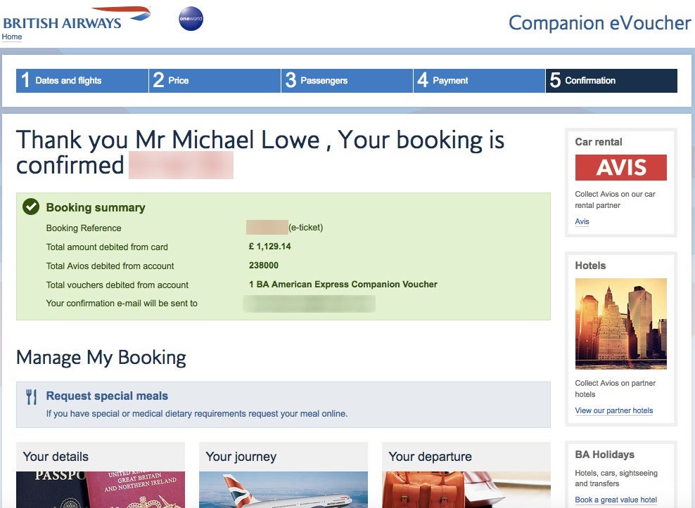 It's rare to find two reward seats in the eight seat First cabin, but I got lucky and booked with Avios and a companion voucher