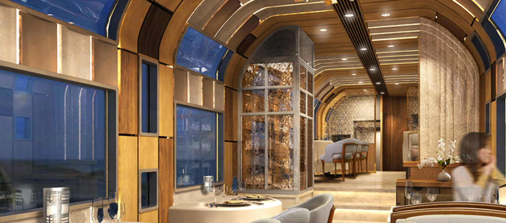 The on-board chefs create a menu that makes use local, seasonal ingredients. Image courtesy of East Japan Railway Company.