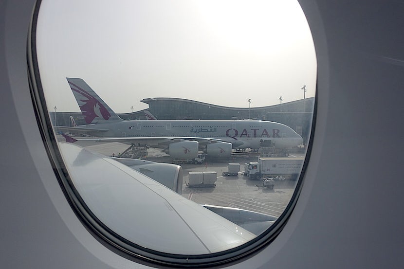 A380 plane window