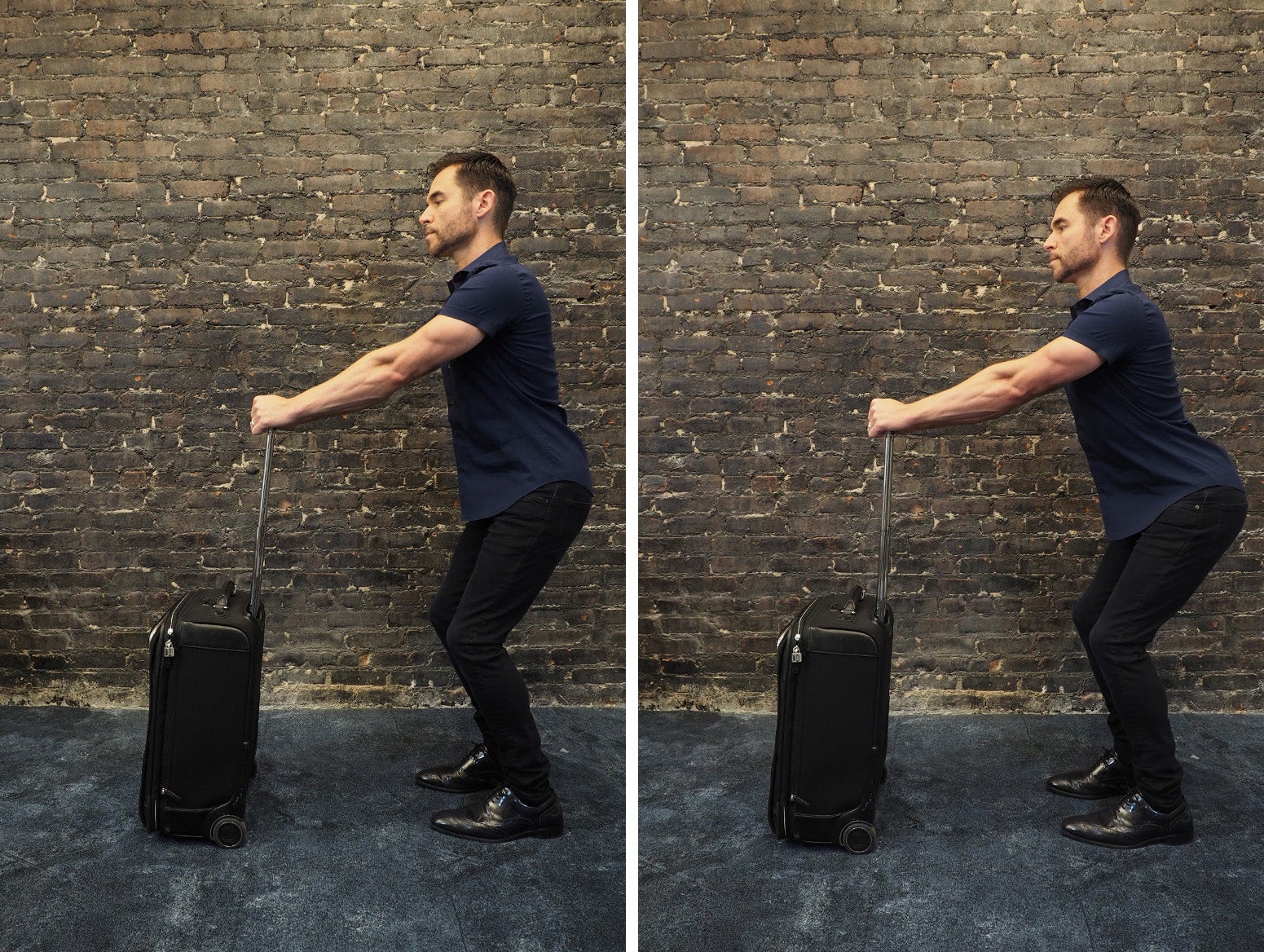 Ross Rayburn demonstrates the "downhill skier" yoga exercise. Image via Brendan Dorsey.