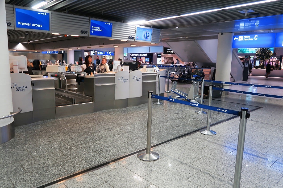 Frankfurt Airport FRA United Polaris check-in