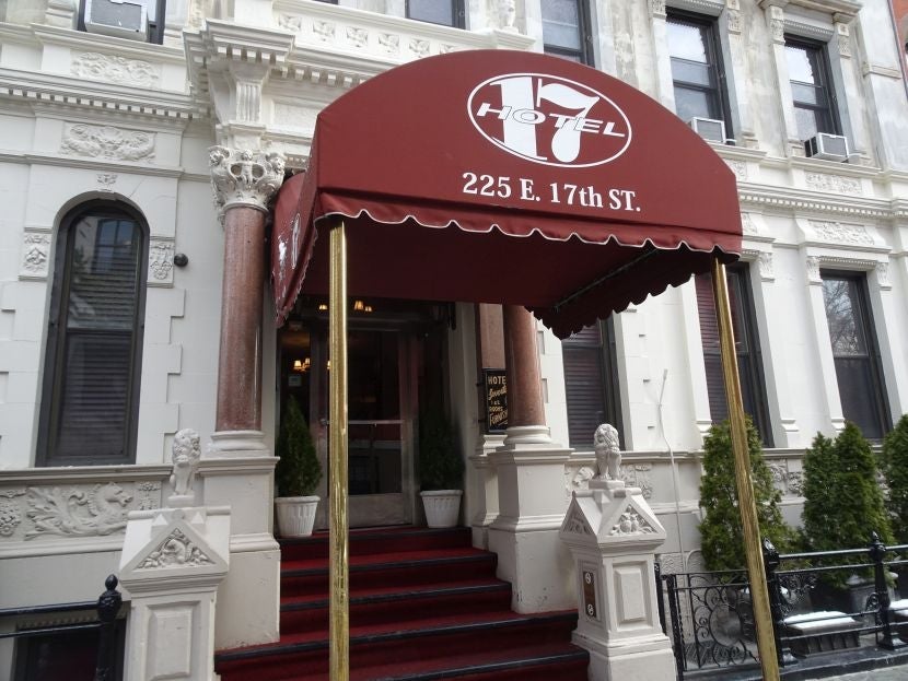 Hotel 17 on 17th Street in Manhattan.