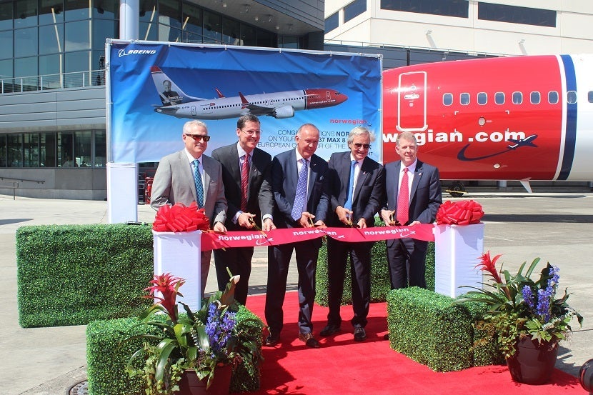IMG Norwegian Air Boeing 737 MAX 8 ceremony