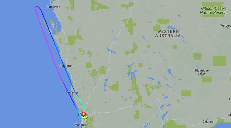 courtesy flightradar24