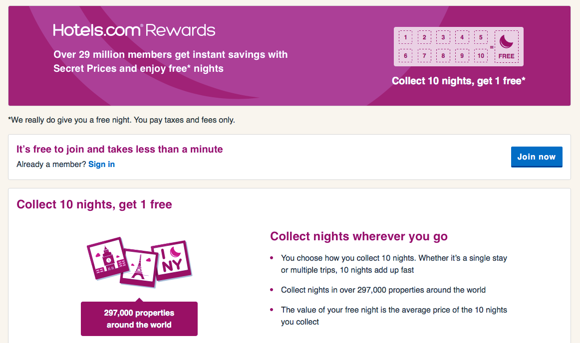 Hotels.com Rewards
