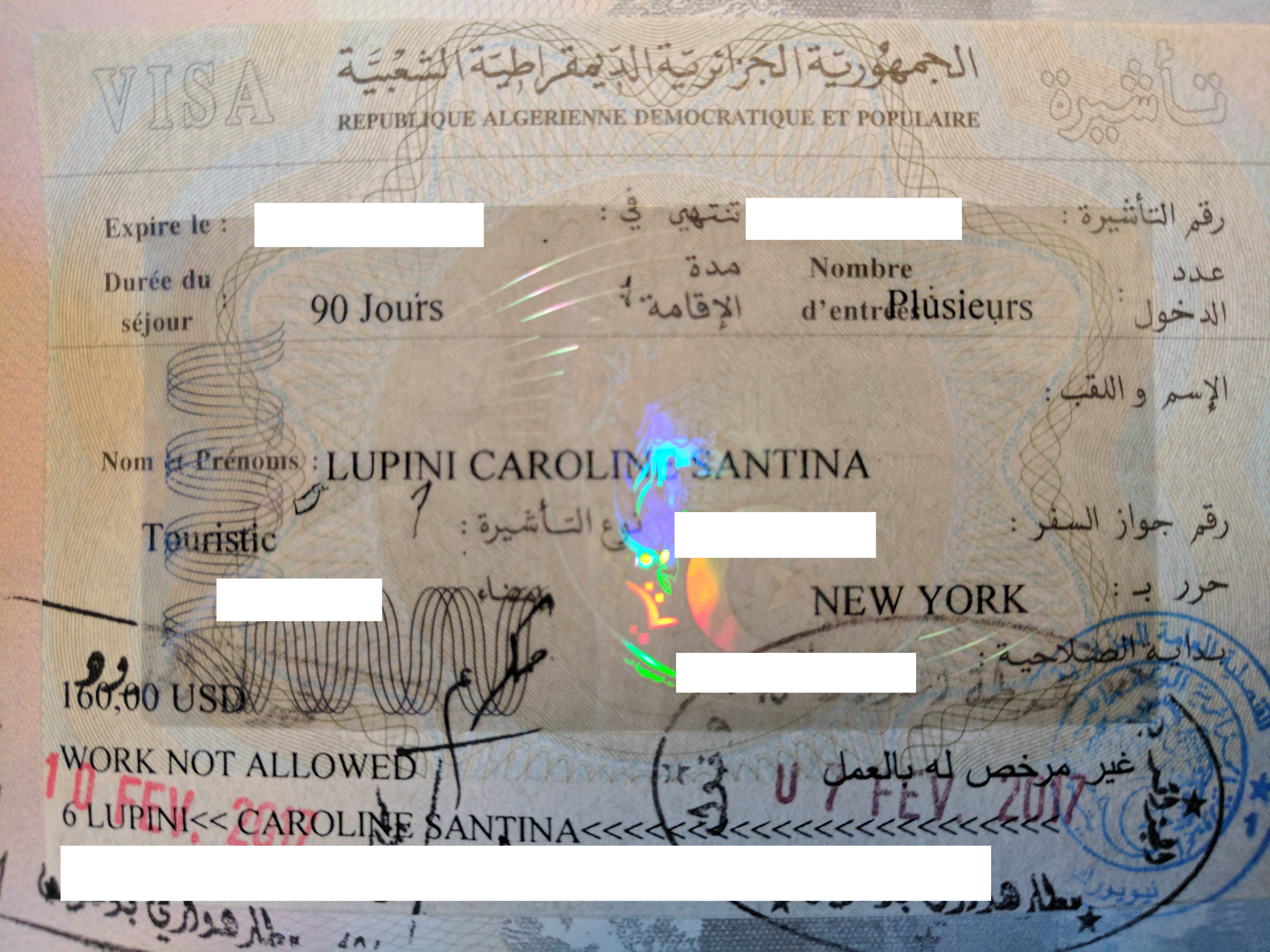Algeria visa