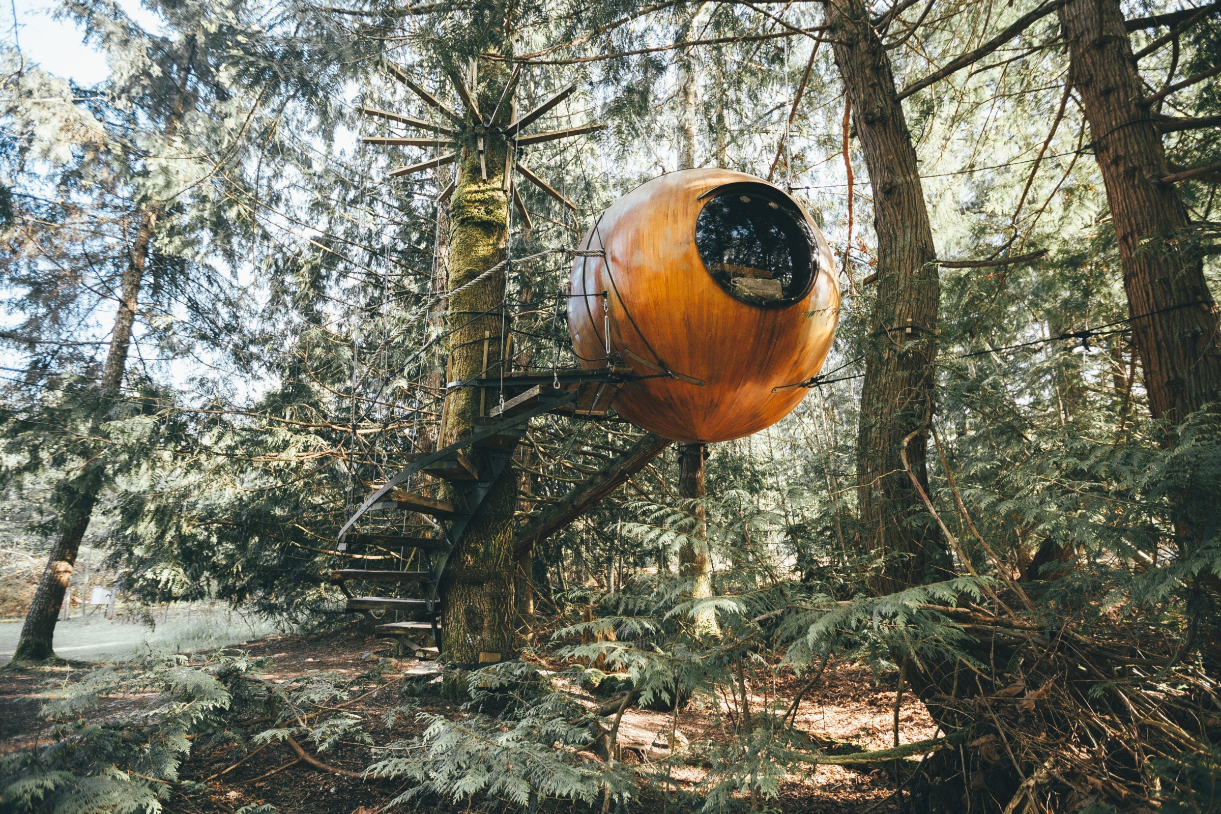 Free Spirit Spheres. Photo Courtesy of K.Kemsley.