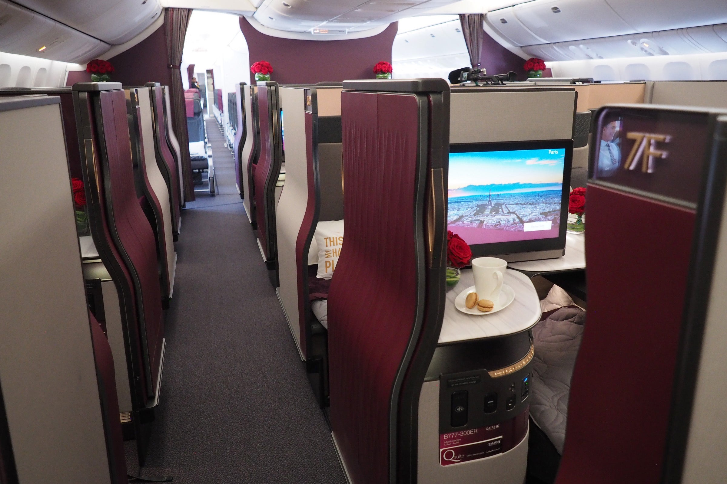 Qatar 777 Qsuite Tour