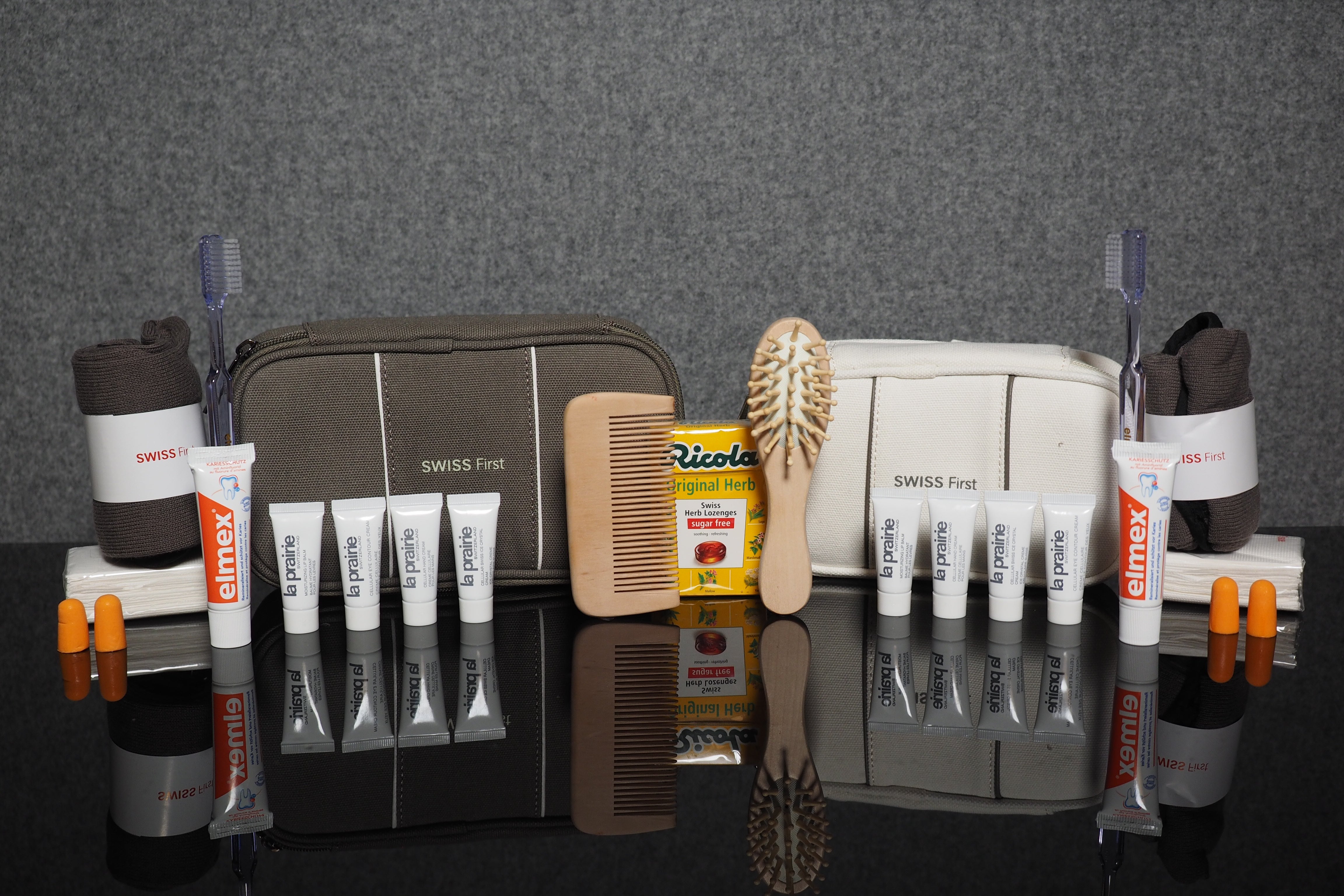 swiss air lines first class amenity kit