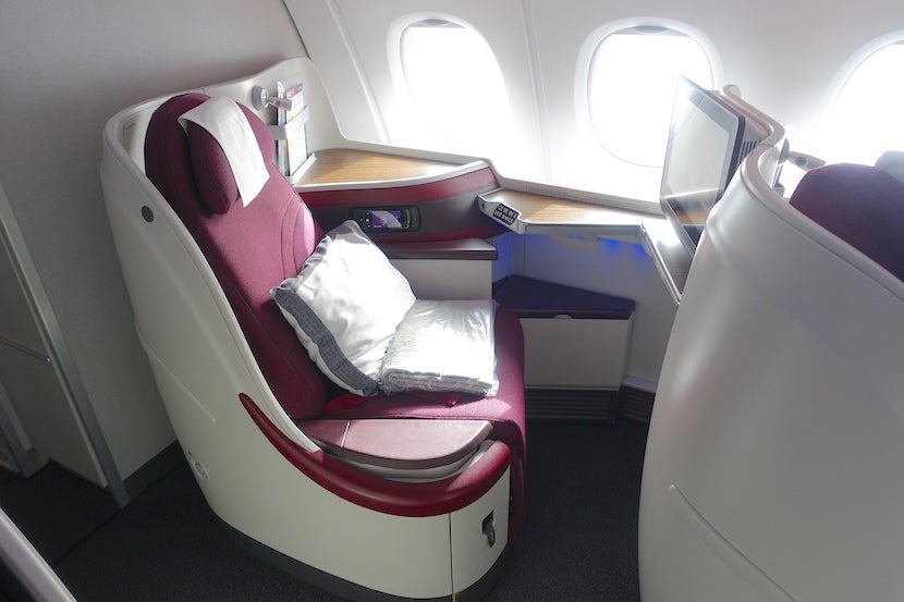 Qatar side seat back
