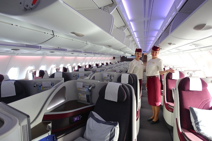 Qatar welcome cabin